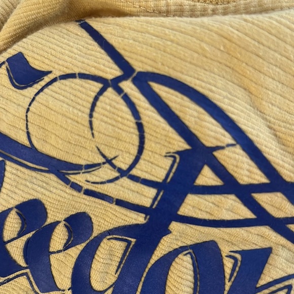 VON DUTCH Yellow Graphic Print Tee - Picture 10 of 11